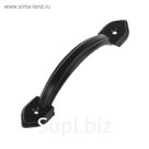 Ручка скоба малая, металлопластик, м/о 105 мм, черная