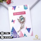 Брошь "Галиотис" роза, в розовом золоте