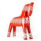 Scarlet horse with oriental ornament