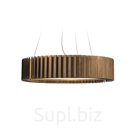 WOODLED ROTOR Chandelier M, attached directly to the ceiling, Oak