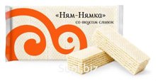 вафли Ням-нямка со вкусом сливок 0,200кг Сладонеж