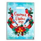 Пакет "Счастья в Новом году", полиэтилен. с вырубн. ручкой, 30х40 см, 50 мкм набор 10 штук