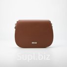 Сумка-мессенджер, отдел на клапане, наружный карман, цвет коричневый