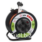 Удлинитель силовой ЭРА RMx-4es-3x1,5-40m-IP44 на металлической катушке c заземлением 4 розетки 40м ПВС 3х1.5мм2
