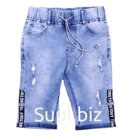 Бриджи джинсовые для мальчиков, рост 104 см