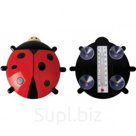 Термометр оконный "Божья коровка" на присосках, 13х18 см Артикул: RA-6808