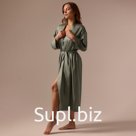 Халат домашний женский SL HOME р. S, зеленый