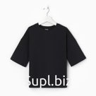 Футболка детская MINAKU Basic line kids, графитовая, рост 116 см