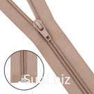 Молния витая т5 1 замок 75см (128 бежевый), 10 шт