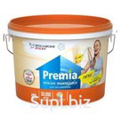 Краска PREMIA для стен и потолков белая моющаяся база A, ведро 2,7 л