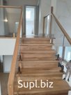 Деревянная лестница межэтажная (на второй этаж) под ключ. Изготовление и монтаж лестниц из дуба, ясеня, бука. Прямые, Г-образные, П-образные, винтовые.