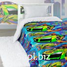 Покрывало стёганое, детское «Неоновая машина», размер 145х200 см