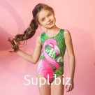 Купальник KAFTAN Tropical, рост 122-128 см (34), зелёный