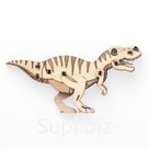 Wooden construction set, 3D puzzle DROVO Tyrannosaurus FANG