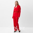 Костюм женский (рубашка , брюки) MINAKU:Casual Collection цвет красный, размер 50