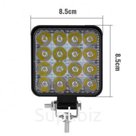 Фара светодиодная 16 диодов (MINI) 12/24V 48W Квадратная 84х84х19мм