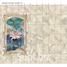 3D пол ПВХ "Мраморный лотос" 1800х2057х4 мм (11штук)