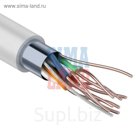 Кабель витая пара REXANT, FTP, 305 м, 4 пары, 24 AWG, CCA, CAT5e, PVC, серый