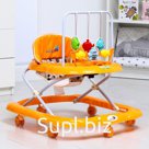 Ходунки «BUGGY C», оранжевый, 6 силик. колес, муз., свет