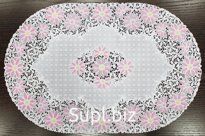 Openwork PVC table napkin roll, size: 46 x 30 cm (40 pcs. per roll)