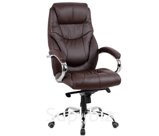 Офисное кресло Kingstyle SHL-9-2 Tonpo PU Chrome (экокожа, коричневый) КОД ТОВАРА: KS-000682