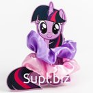 Резинки атласные для волос, 2 шт, "Искорка", My Little Pony