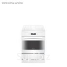 Плита Gefest 6570-04, индукционная, 4 конфорки, 55 л, стеклокерамика, белая