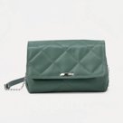 Сумка-мессенджер на молнии, цвет зелёный