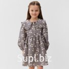 Платье детское с воротником KAFTAN, размер 30 (98-104 см)