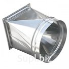 Переход 350х350/ф200 из оцинкованной стали