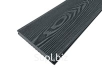 Палубная доска полнотелая из ДПК марки HOLZHOF Solid, 150*18*4000мм, антрацит, П6