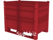 Контейнер пластиковый 1200х800х950 , сплошной, арт. EcoLine-650 красный, код: 20798