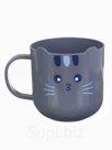 Кружка детская 300 мл., «Котик», цвет серый, Крошка Я