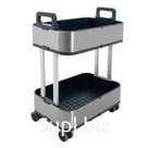 Тележка сервировочная, 2 яруса Foodatlas JAH-018