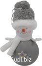 New Year's decoration Snowman with a star. Package size: 60x60x120mm. Color: Gray.