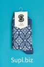 Носки SUPER SOCKS Узоры, голубой