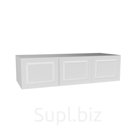 Антресоль 150х55х40 Классик, белый/ мдф белый матовый Soft Touch, 3 двери, секции 100/50