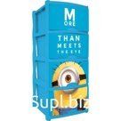 Детский комод «Миньоны» 4 ящика, джинсовый