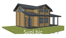 Дом 7000х11800 из профилированного бруса 200x150