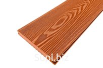 Палубная доска полнотелая из ДПК марки HOLZHOF Solid, 150*18*4000мм, терракот, П6