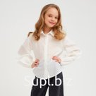 Рубашка детская MINAKU: Cotton collection цвет белый, рост 104