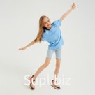 Футболка детская Basic line, голубая, рост 110 см