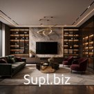 Гостиная на заказ (ТВ-зоны, стенки, подвесные тумбы)