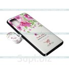 Силиконовый чехол, №21, с кольцом на палец, для iPhone 11 Pro, розовые цветы