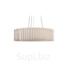 WOODLED ROTOR Chandelier white acrylic - S - on string suspension