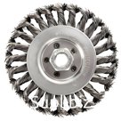 Щетка для УШМ 175 мм (радиальная, М14, витая) ПРАКТИКА 242-670