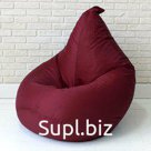 Кресло груша XXL ткань оксфорд бордо. Арт: КГXXLок3