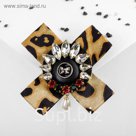 Брошь "Бант" экстравагант, цветная