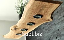 Светильник из дерева