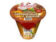 Коктейль "Вышний город" протеиновый земляничный с кокосом м.д.ж. 26%, ст.35г